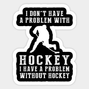 Slapshot Smiles - Celebrate Hockey and Humor in Style! Sticker